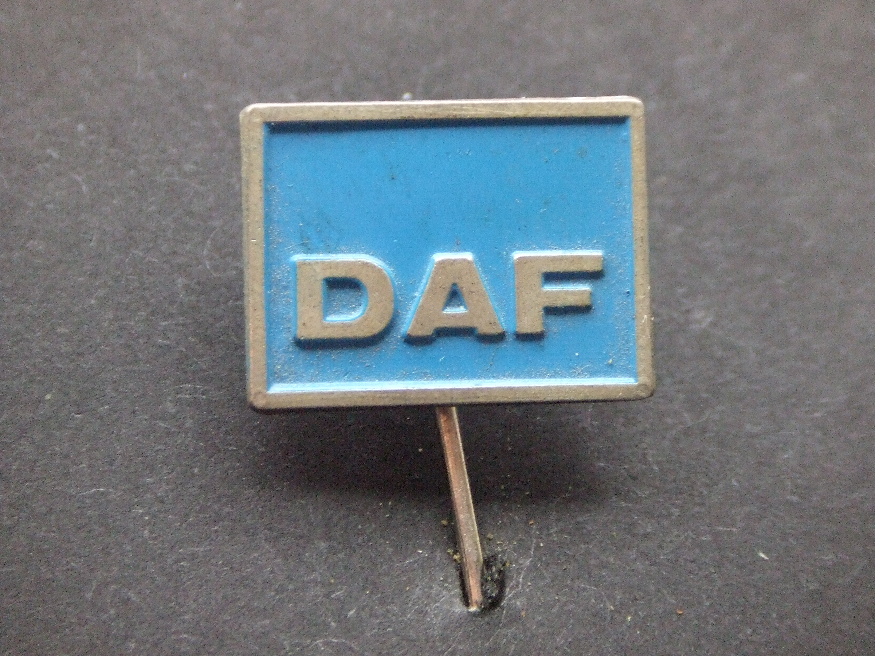 DAF vrachtwagen logo blauw vierkant model